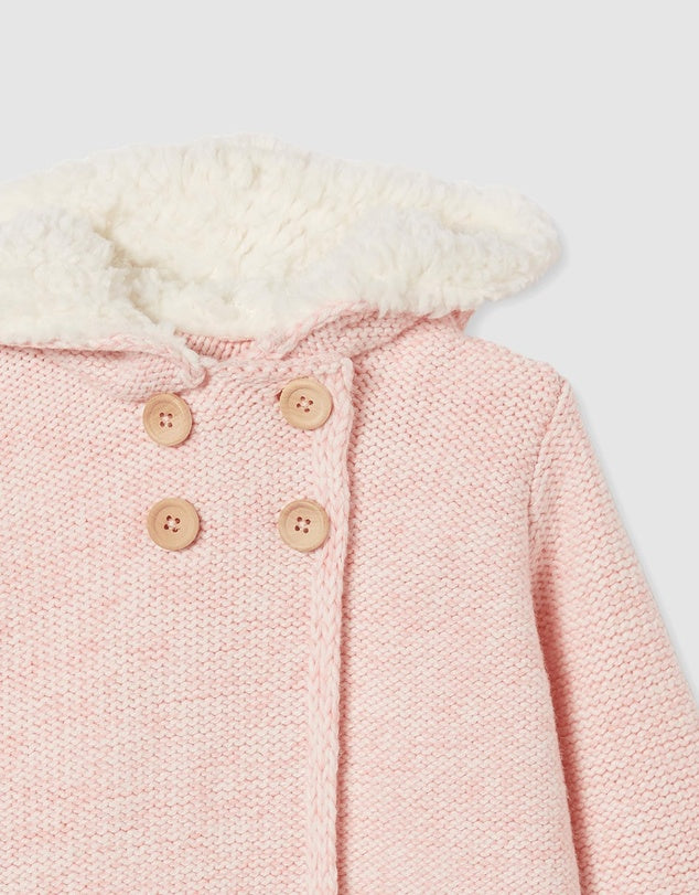 Milky Baby Fleck Knit Jacket - Pink - Size 0