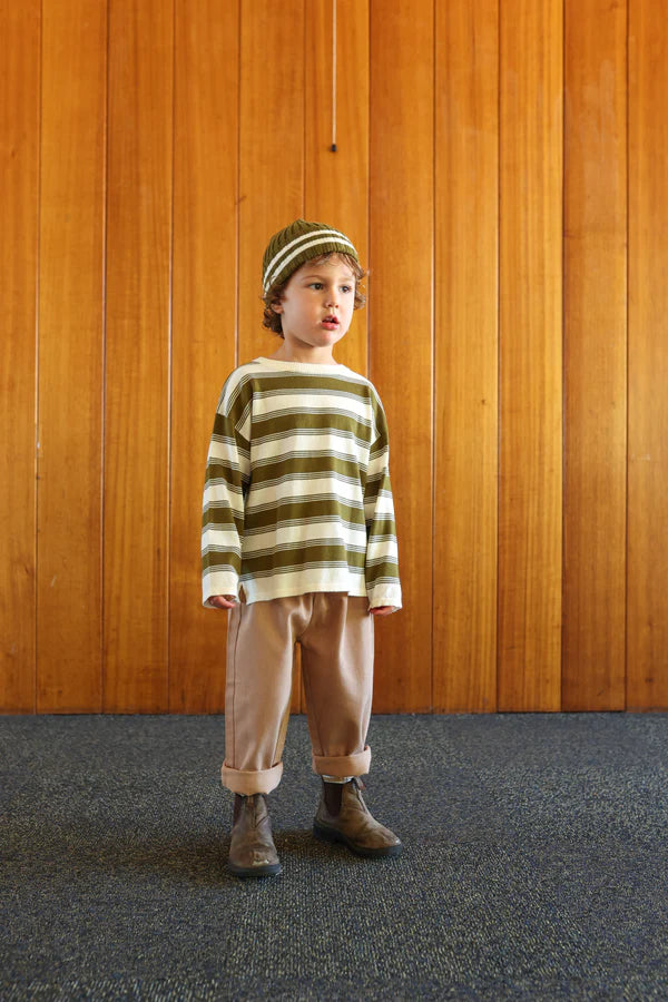 Grown - Organic 7-Stripe Long Sleeve Tee - Herb