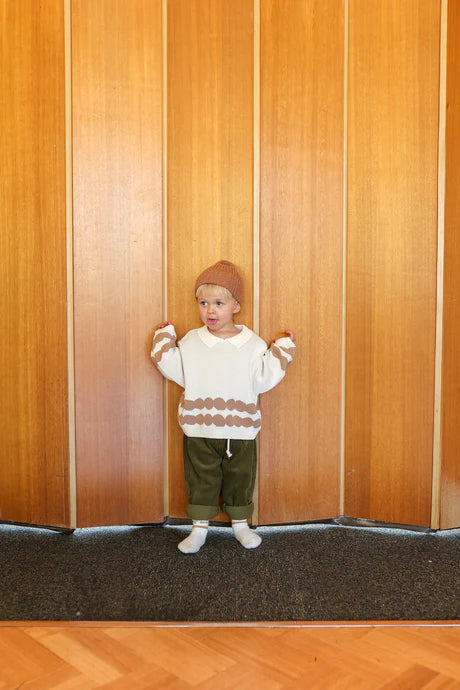 Grown - Pebble Collar Pull Over - Milk & Clay