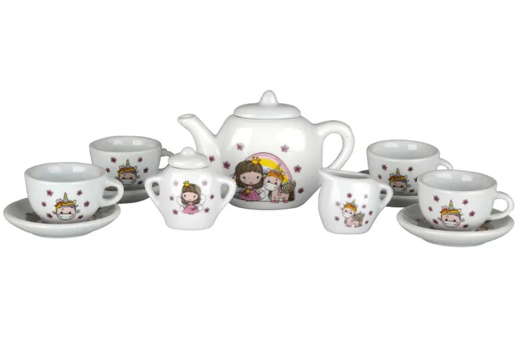 Barbo Toys: Lillie & Ellie - 12-Piece Porcelain Tea Set