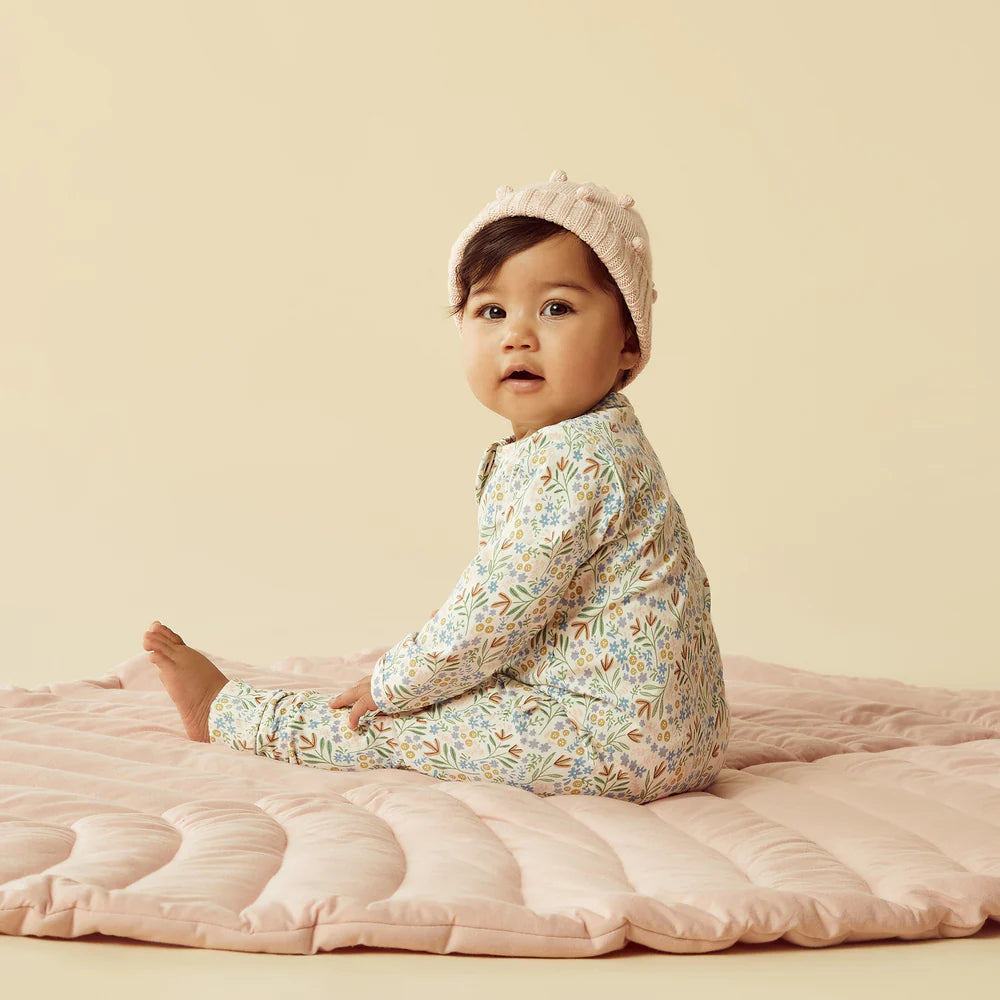 Wilson & Frenchy Organic Zipsuit with Feet - Tinker Floral