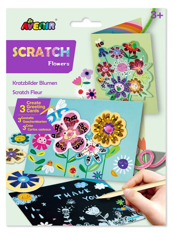 Avenir - Scratch Greeting Card Set - Flowers