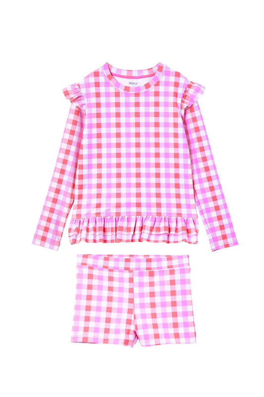 Milky Neon Gingham Rash Set