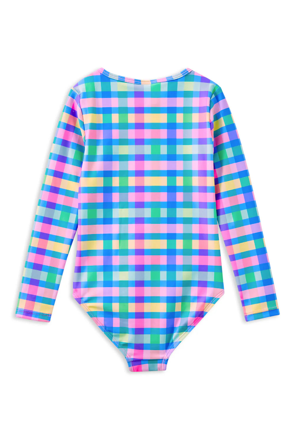 Milky Picnic Check Long Sleeve Swimsuit