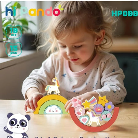 Hi Pando 2 in 1 Balance Puzzle - Unicorn