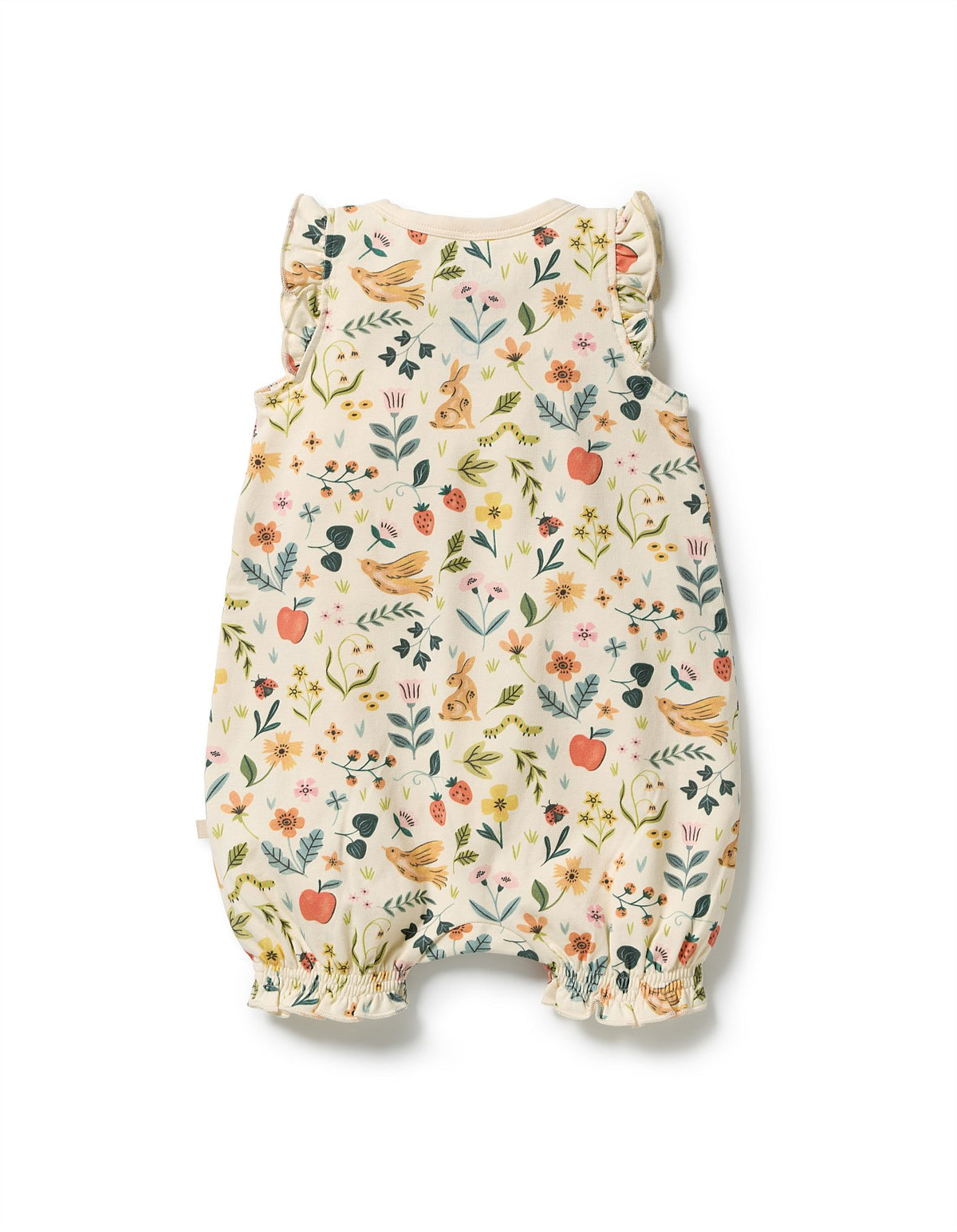 Wilson & Frenchy Summer Garden Organic Ruffle Zipsuit