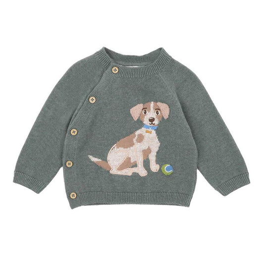 Bebe Otto Proud Puppy Organic Knitted Jumper