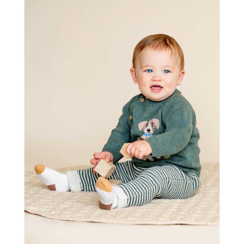 Bebe Otto Proud Puppy Organic Knitted Jumper