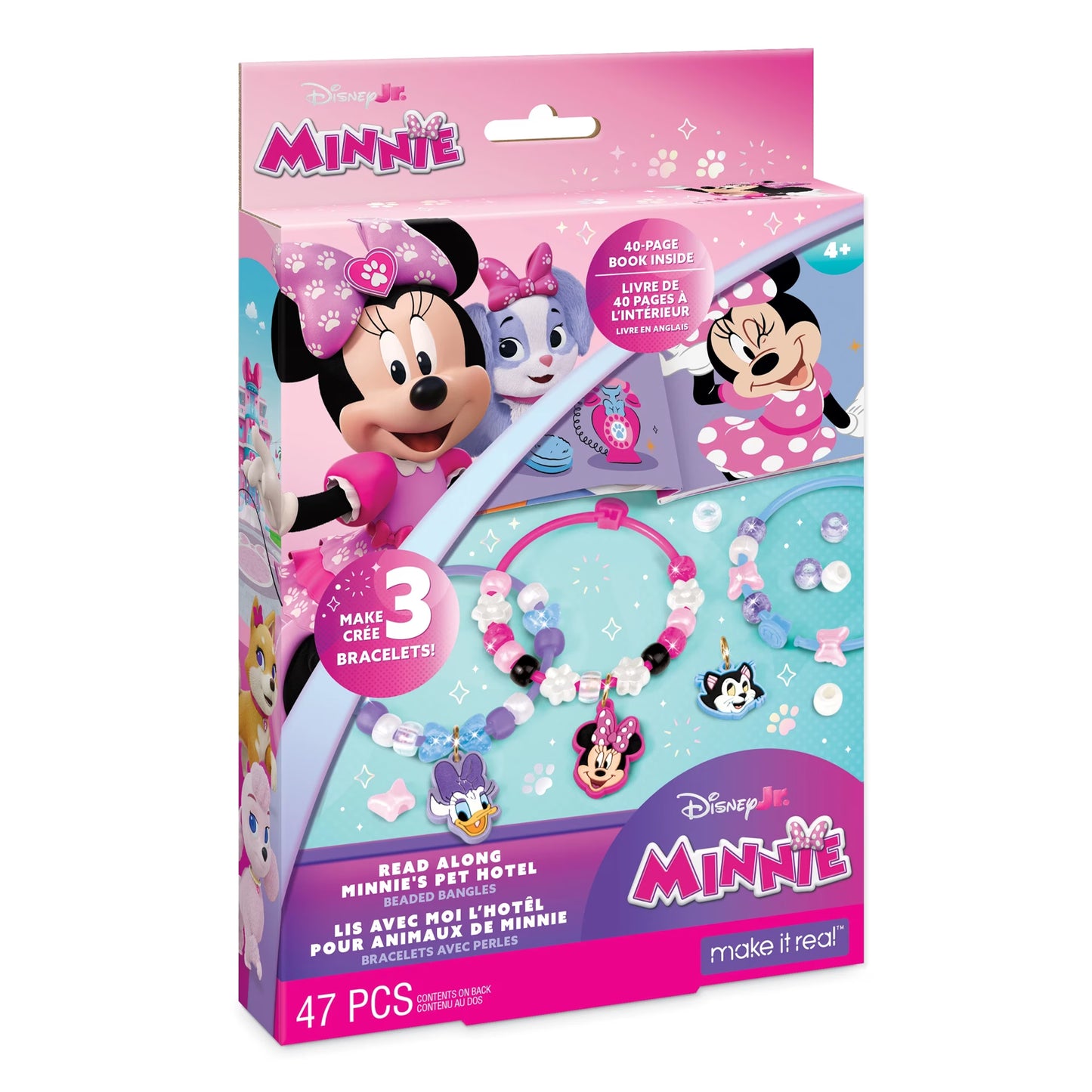 Make it Real Disney Junior's Read-Along Minnie's Pet Hotel Beaded Bangles