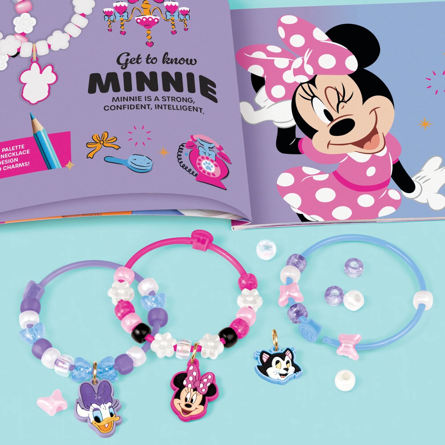 Make it Real Disney Junior's Read-Along Minnie's Pet Hotel Beaded Bangles