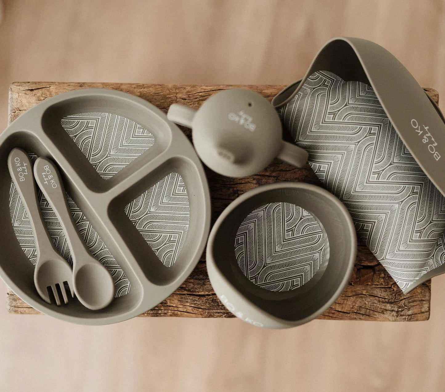 Bo & Ko - Feeding Essentials Set - Khaki