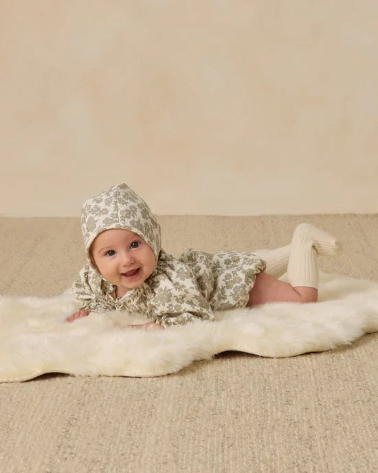 Quincy Mae Woven Baby Bonnet