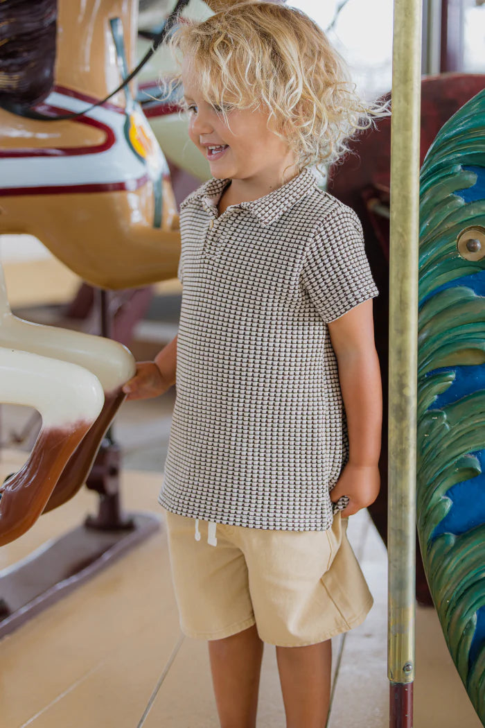 Milky Chocolate Knit Polo