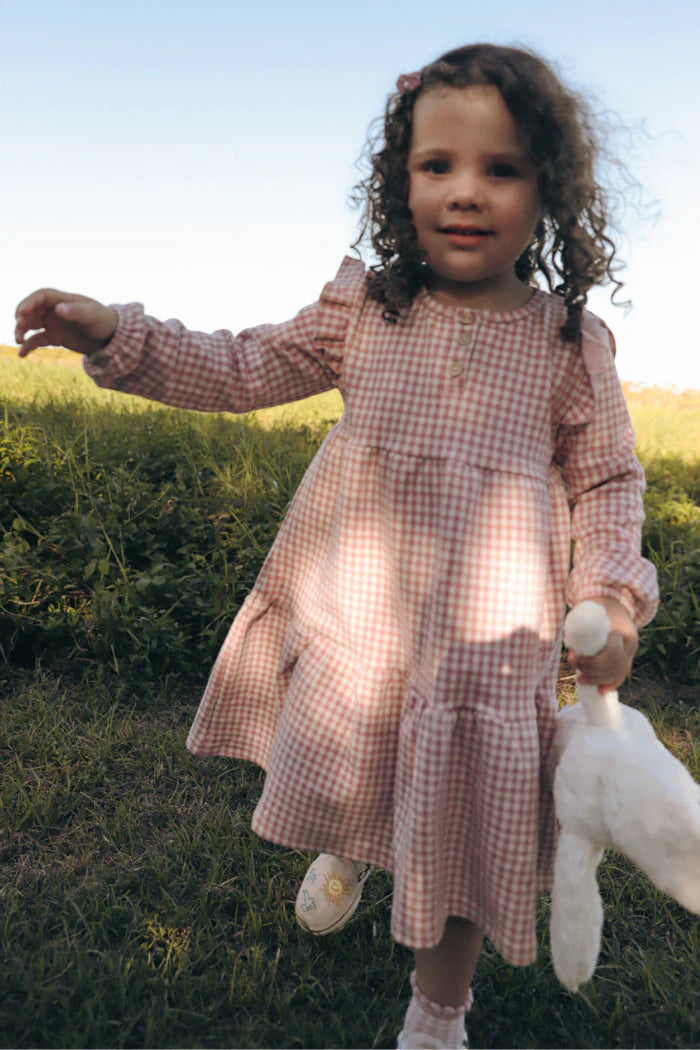 Milky - Rose Check Frill Dress