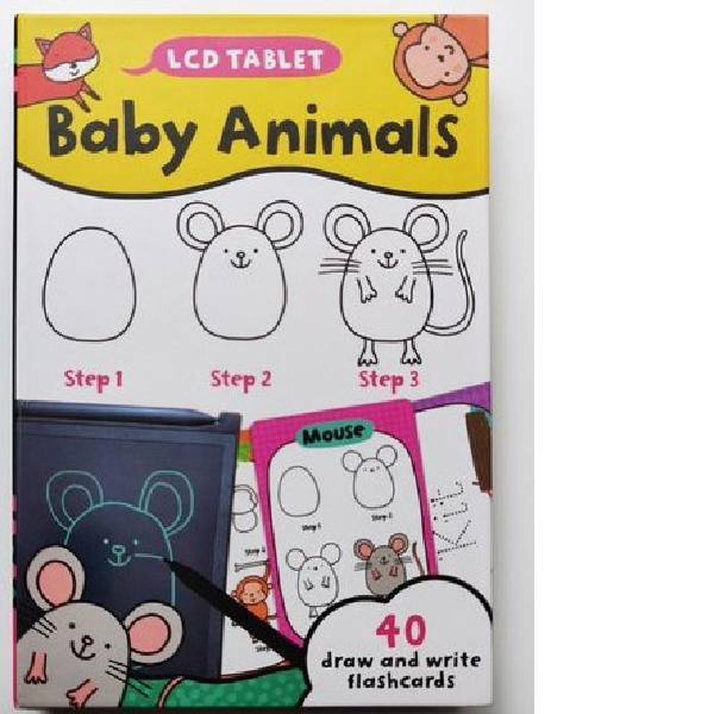Baby Animals Draw & Write LCD Tablet Book