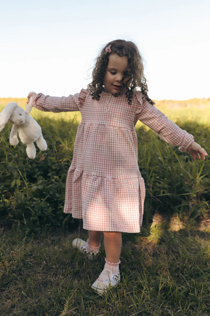 Milky - Rose Check Frill Dress