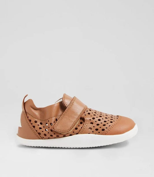 Bobux Xplorer Go Punch Leather Shoes - Caramel