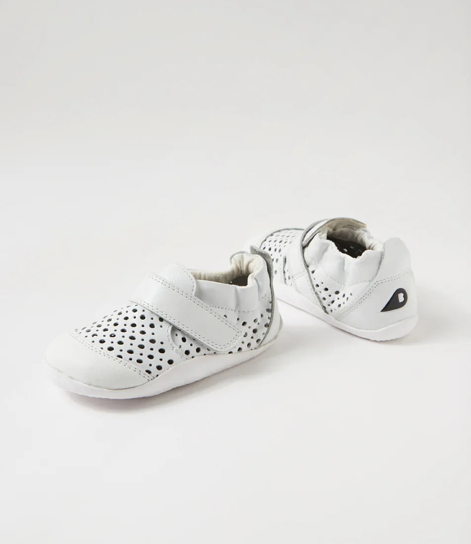 Bobux Xplorer Go Punch Leather Shoes - White