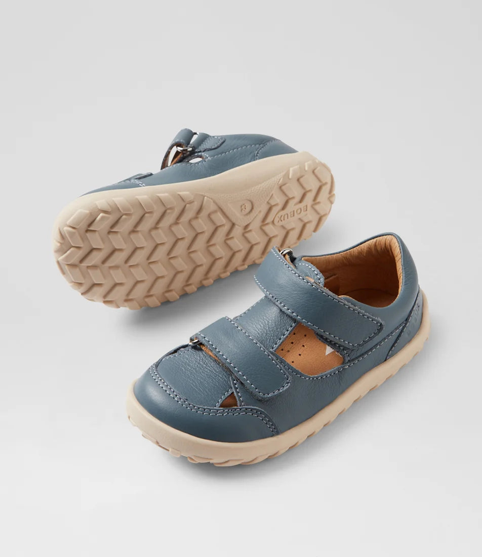 Bobux I Walk Troop Leather Toddler Sandal - Stormy Weather