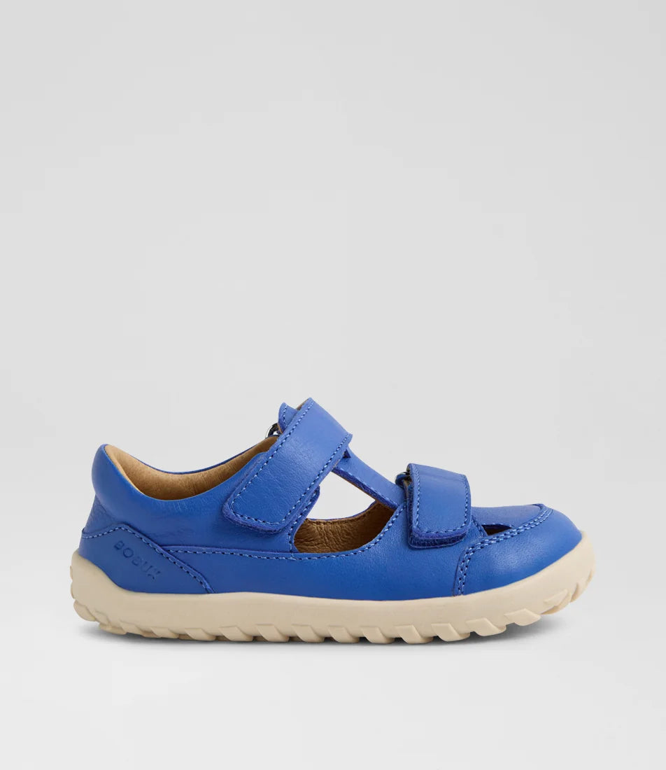 Bobux I Walk Troop Leather Toddler Sandal - Dazzling Blue