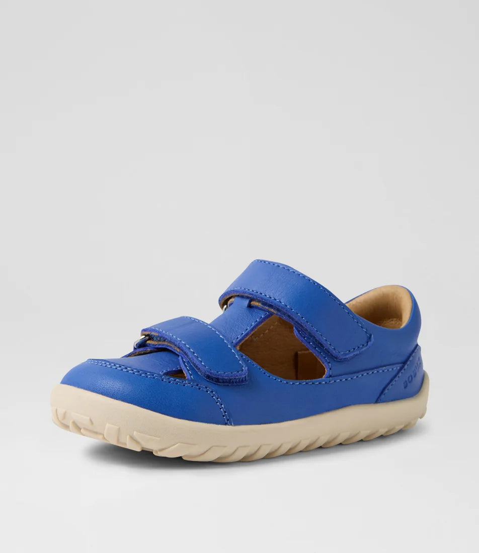 Bobux I Walk Troop Leather Toddler Sandal - Dazzling Blue