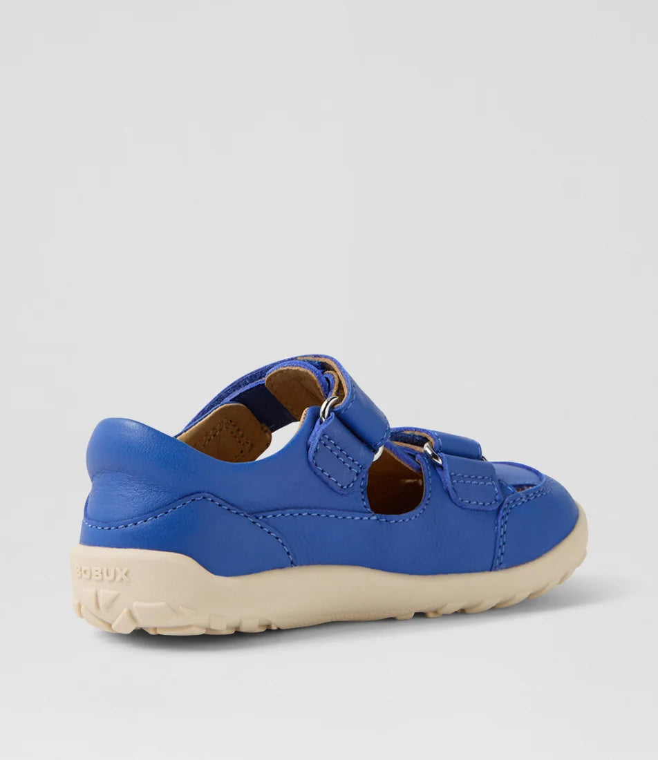 Bobux I Walk Troop Leather Toddler Sandal - Dazzling Blue