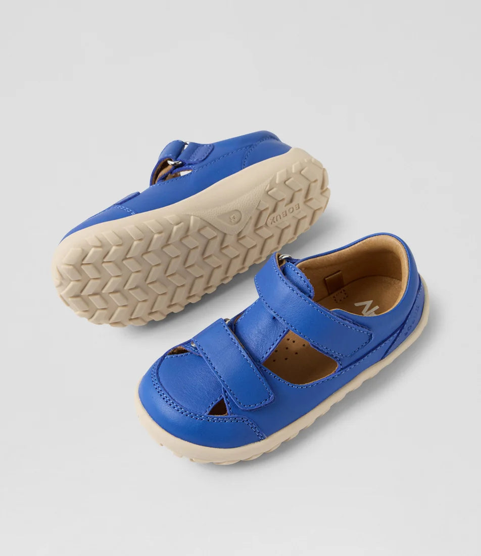 Bobux I Walk Troop Leather Toddler Sandal - Dazzling Blue
