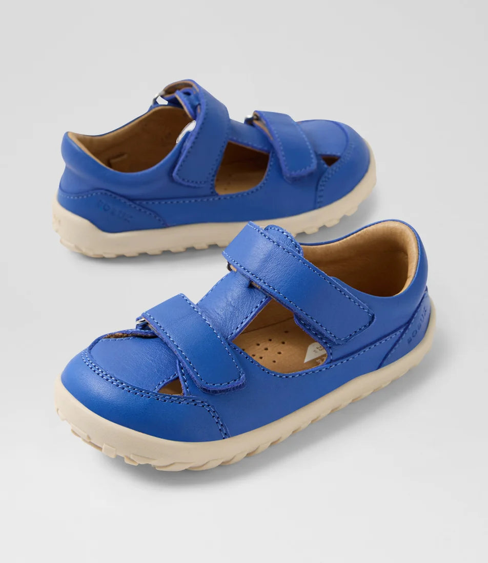 Bobux I Walk Troop Leather Toddler Sandal - Dazzling Blue
