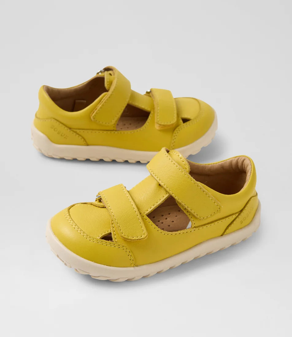 Bobux I Walk Troop Leather Toddler Sandal - Mango Mint
