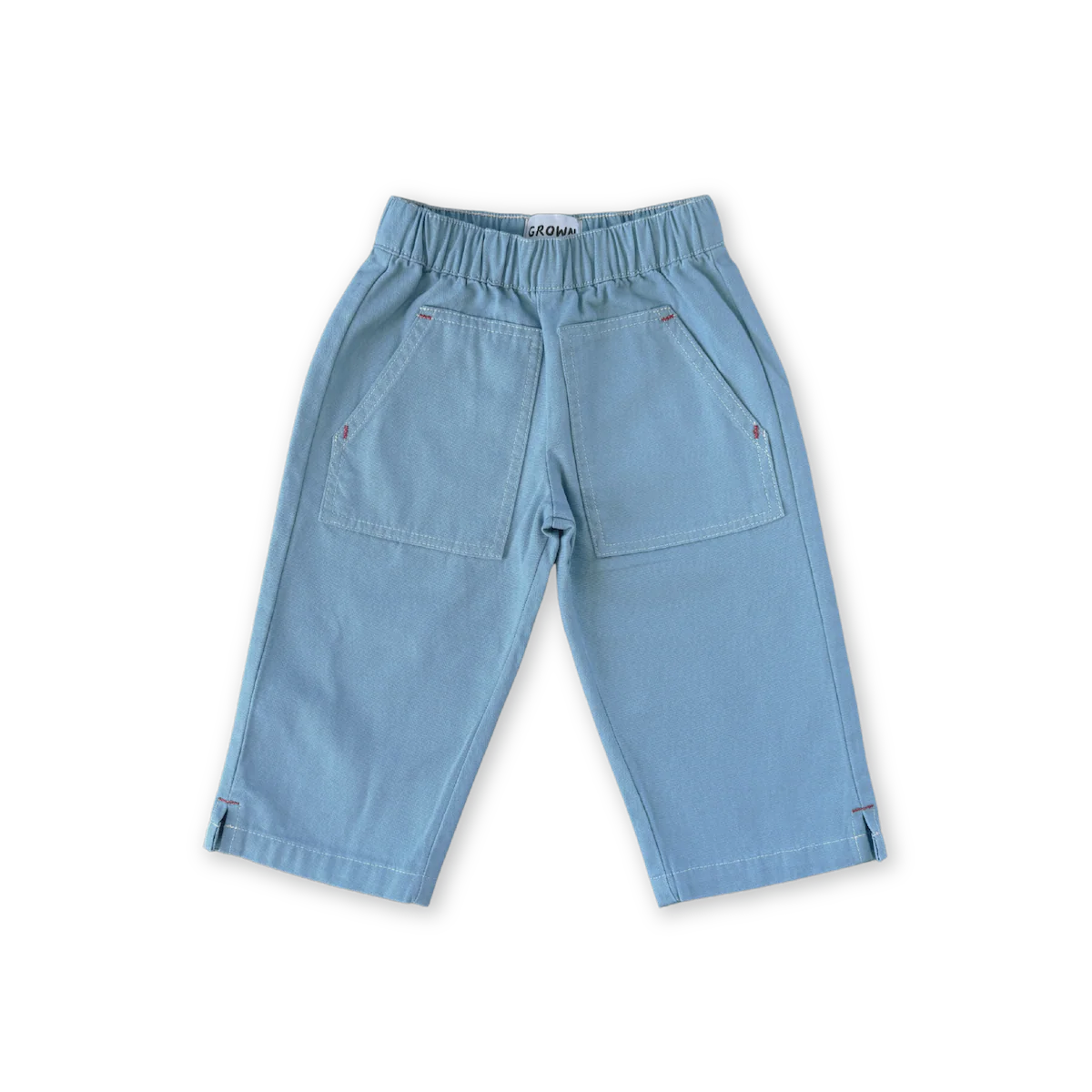 Grown Organic Canvas Utility Pocket Pant - Duck Egg
