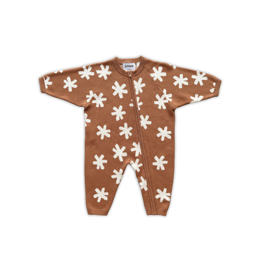Grown Organic Starlight Knit Zip Starsuit
