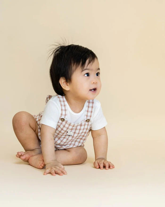 Bebe Clayton Check Sheep Bodysuit