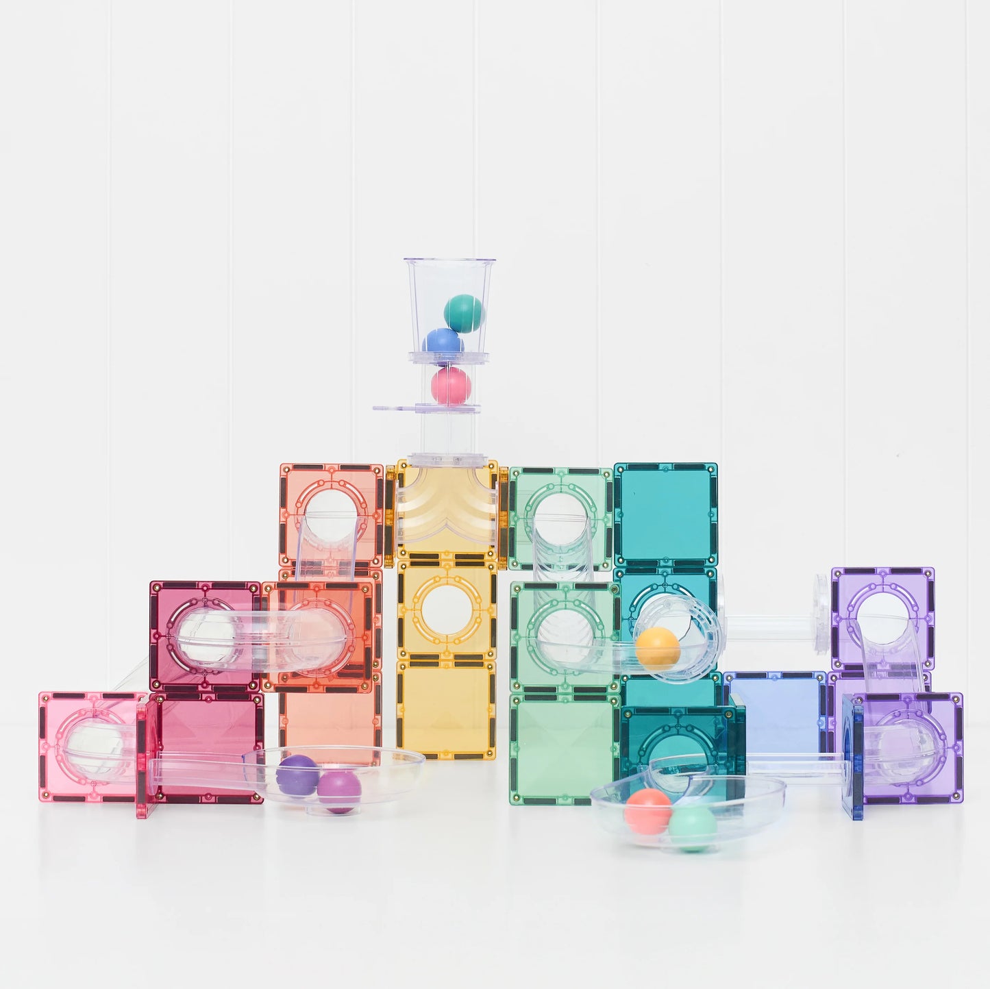 Connetix - Rainbow Ball Run Pastel Pack - 114 pc