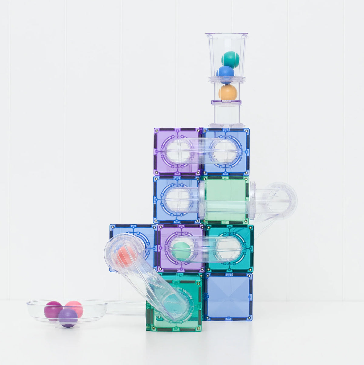 Connetix - Rainbow Ball Run Pastel Pack - 114 pc