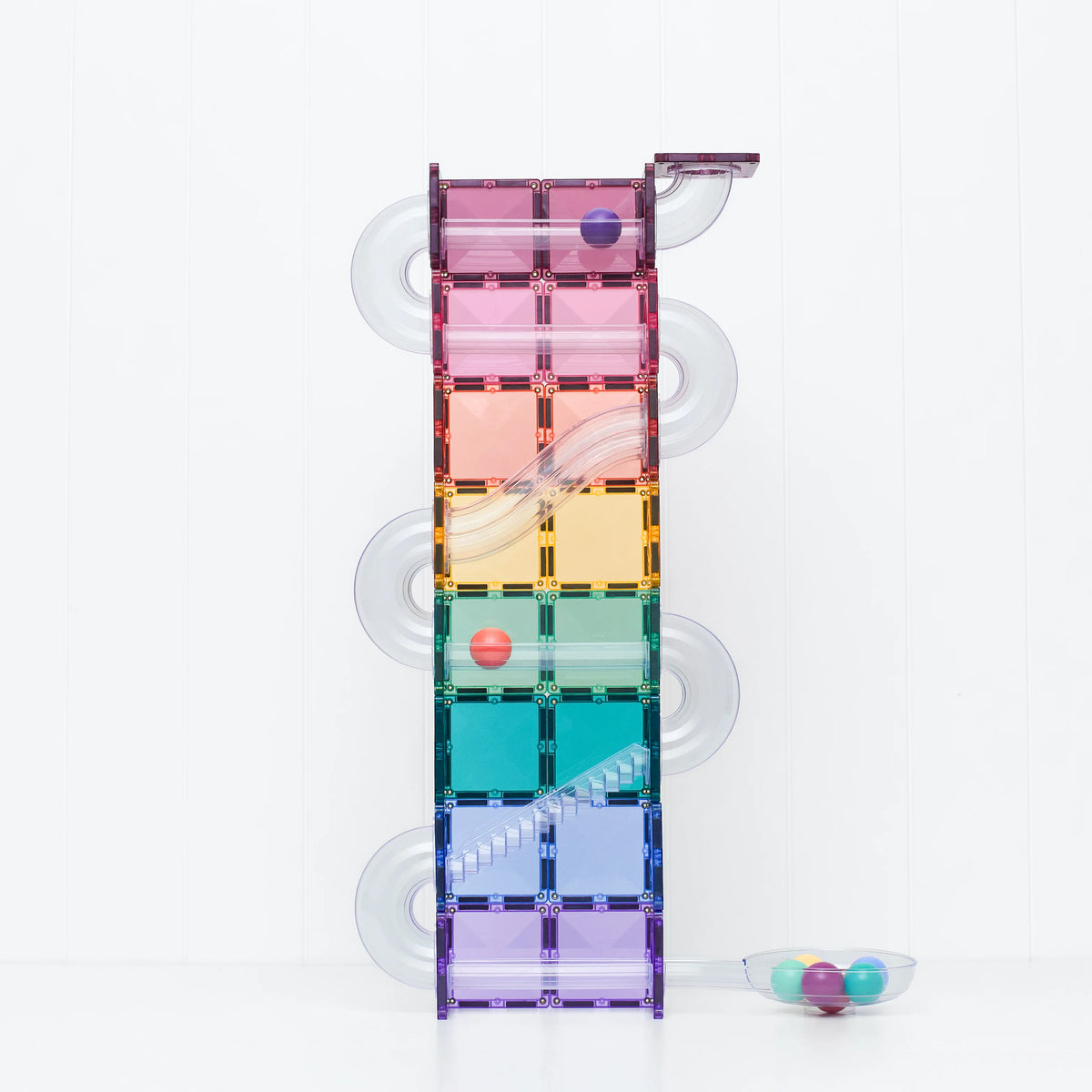 Connetix - Rainbow Ball Run Pastel Pack - 114 pc