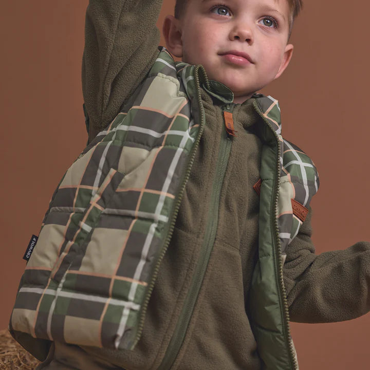 Crywolf Reversible Eco-Vest - Field Plaid