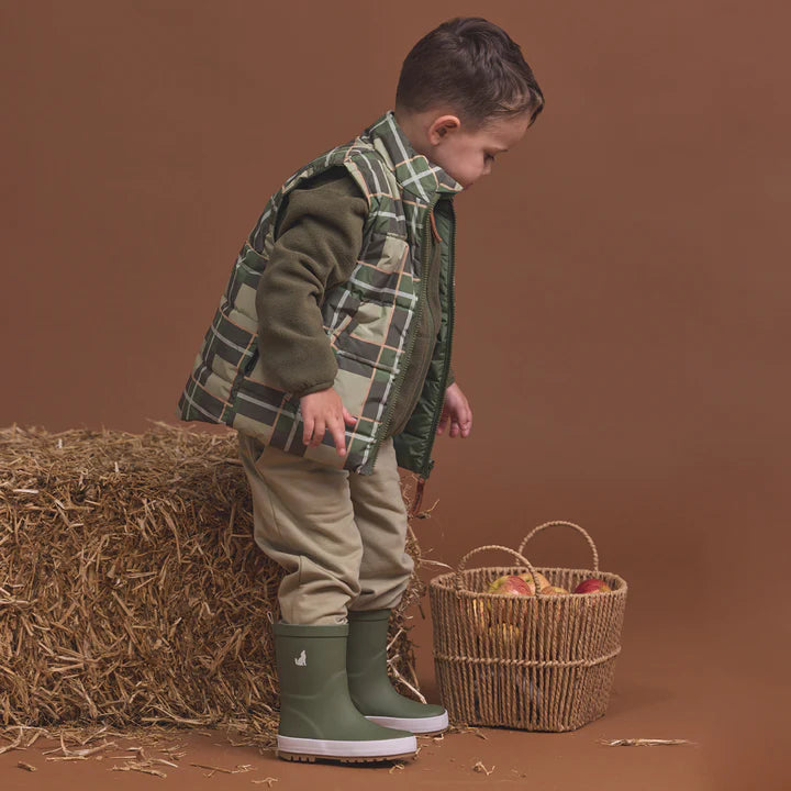 Crywolf Reversible Eco-Vest - Field Plaid