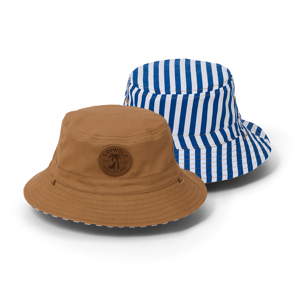 Crywolf Reversible Bucket Hat Deep Sea Stripe