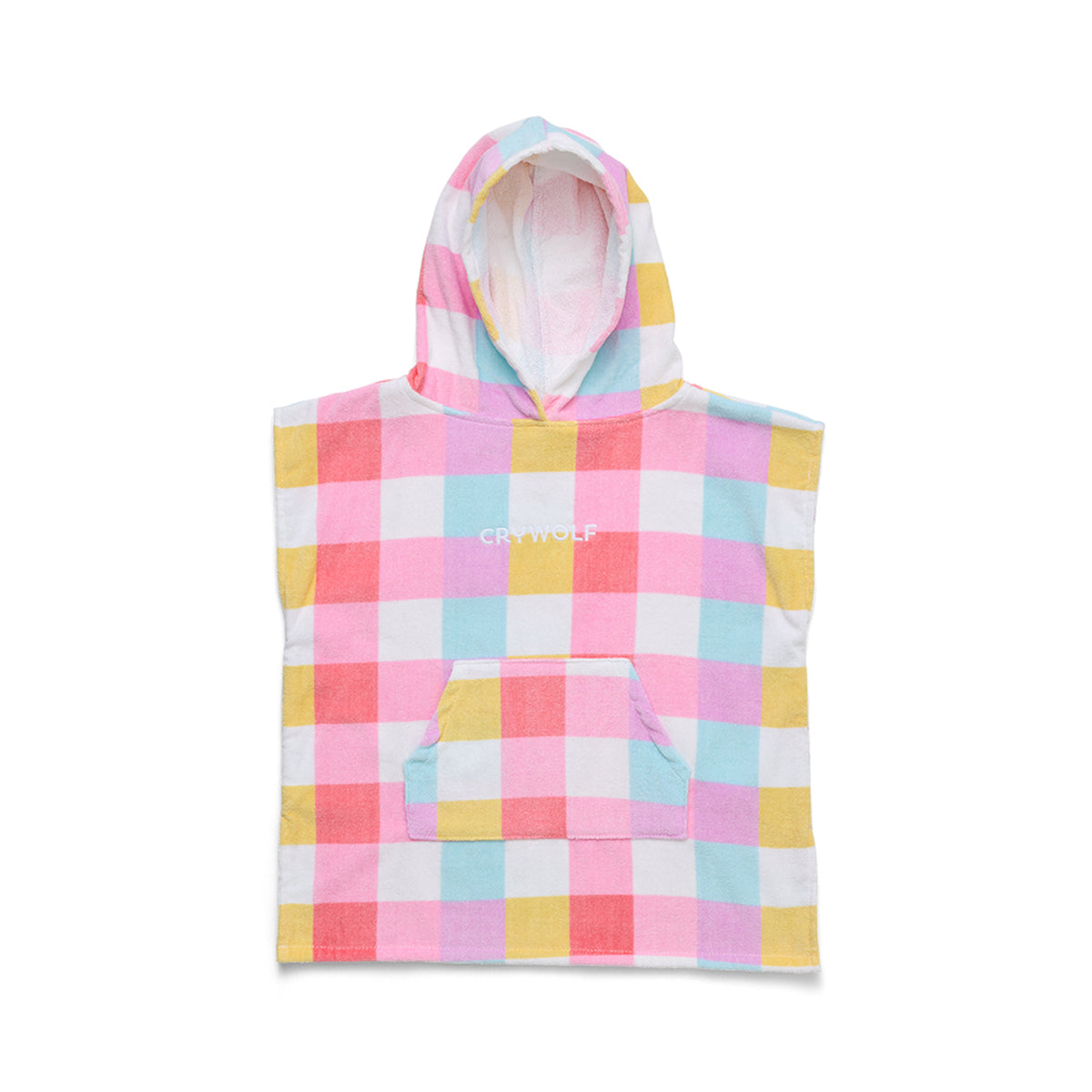 Crywolf Hooded Towel - Pop Gingham