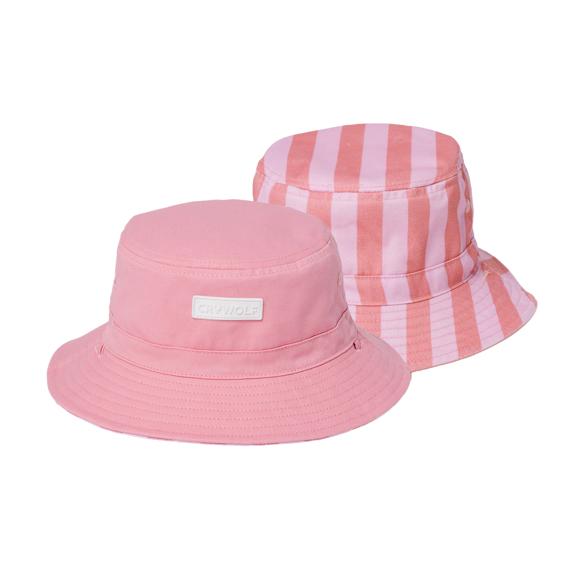 Crywolf Reversible Bucket Hat - Flamingo Stripe
