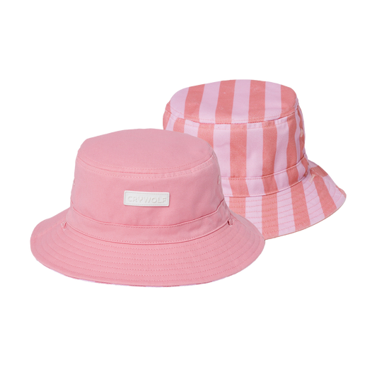 Crywolf Reversible Bucket Hat - Flamingo Stripe