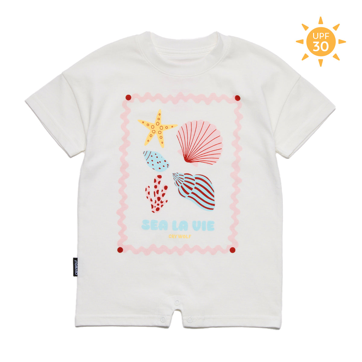 Crywolf Sun Smart Romper - Little Shell