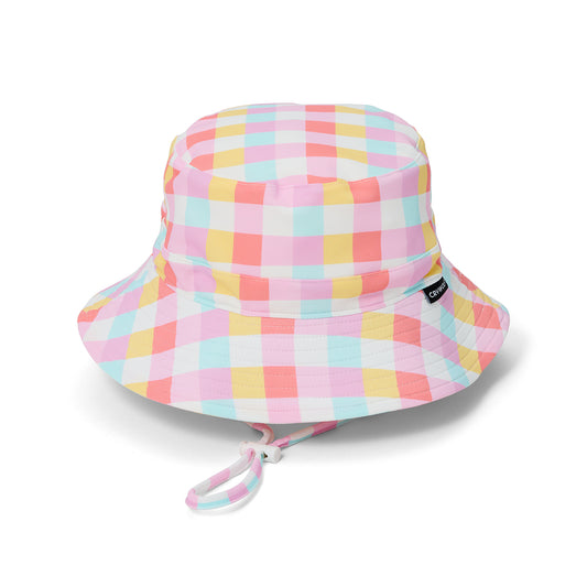 Crywolf Swim Bucket Hat - Pop Gingham