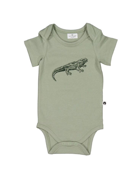 Burrow & Be Tuatara Short Sleeve Bodysuit