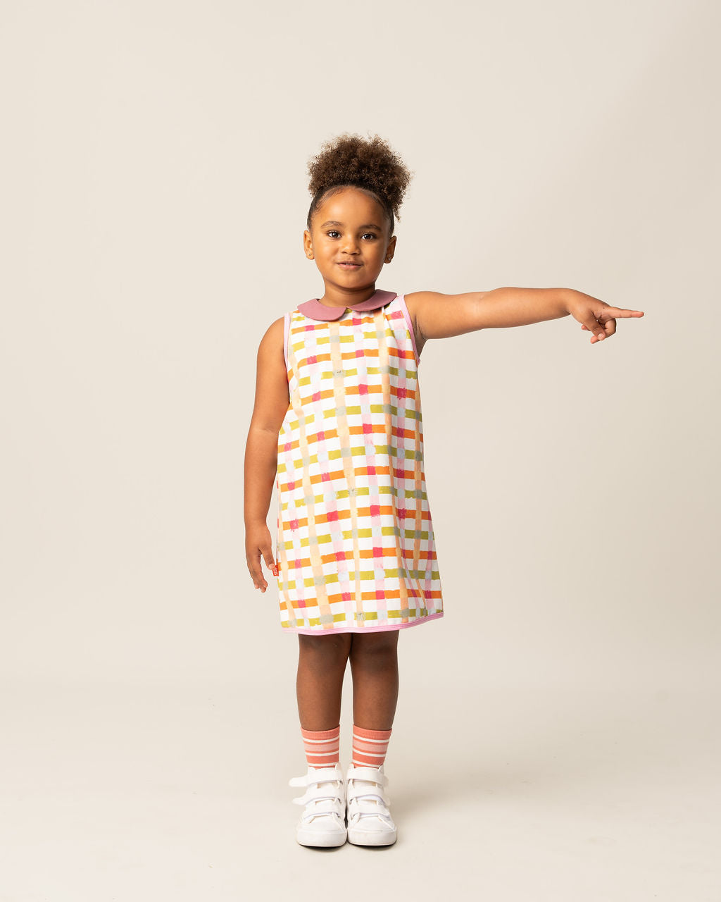 Das Ist Maurice A-Line Dress - Pastel Gingham