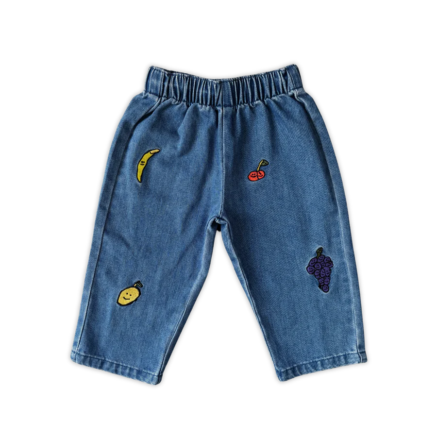 Grown Organic Fruit Salad Denim Pants