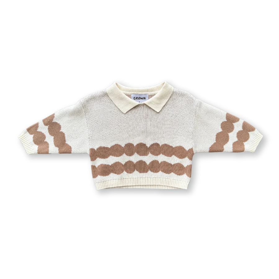 Grown - Pebble Collar Pull Over - Milk & Clay