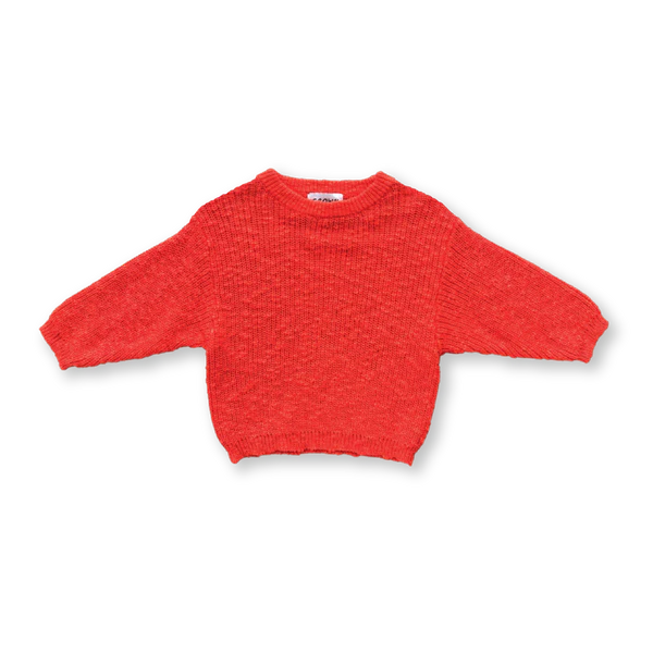 Grown - Chunky Rib Organic Pull Over Tomato