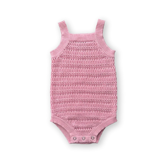 Grown - Knitted Organic Singletsuit Blossom