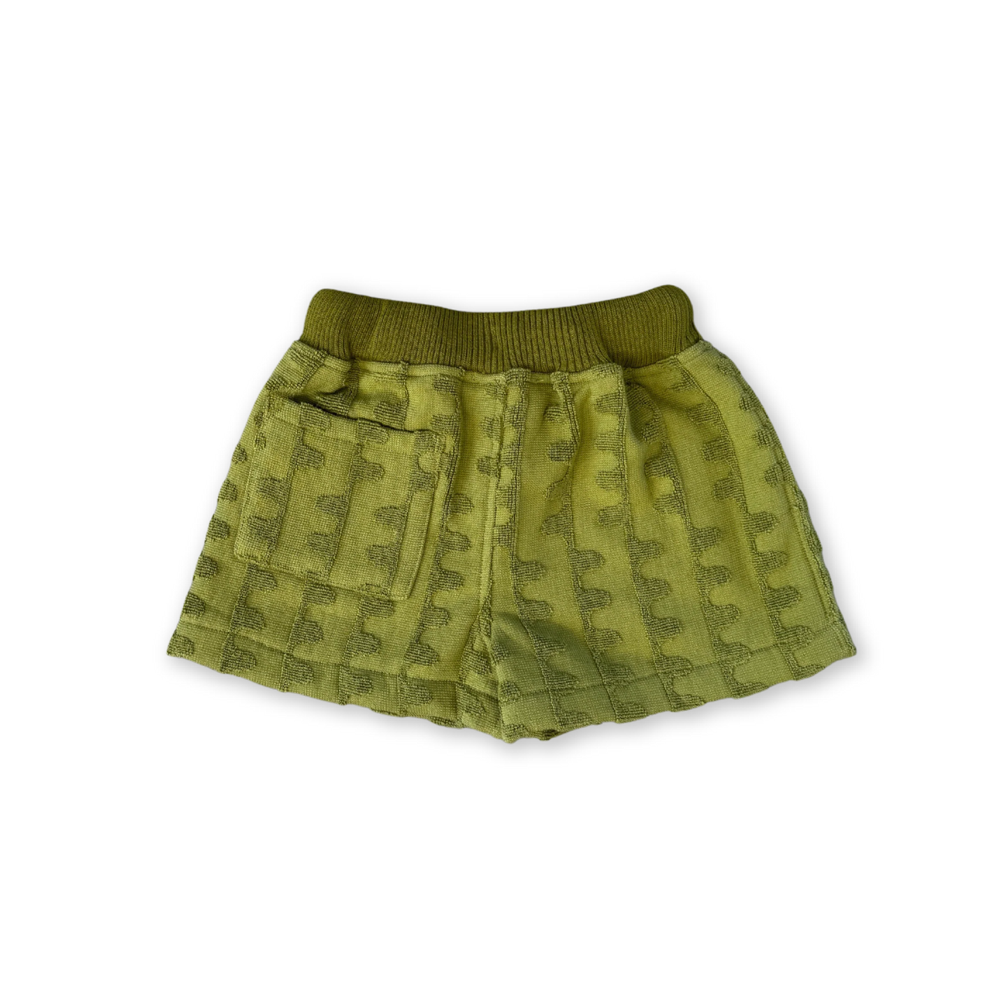 Grown Terry Towelling Flow Shorts - Leaf